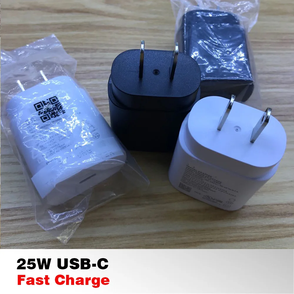 

New 10PCS/lot Note 10 25W super fast charger EU US Travel Usb PD Fast Charge Adapter EP-TA800 For Galaxy Note 10 S10 S9 S20 S21