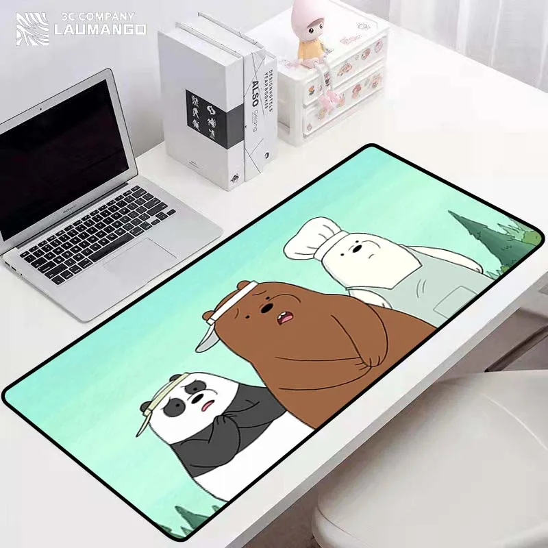 

Gaming Pad Mouse Pad Anime Sexy Three Bear Bear Game Mats Desktop Table Mat Computer Desk Accessories Mousepad Company Gamer Rug
