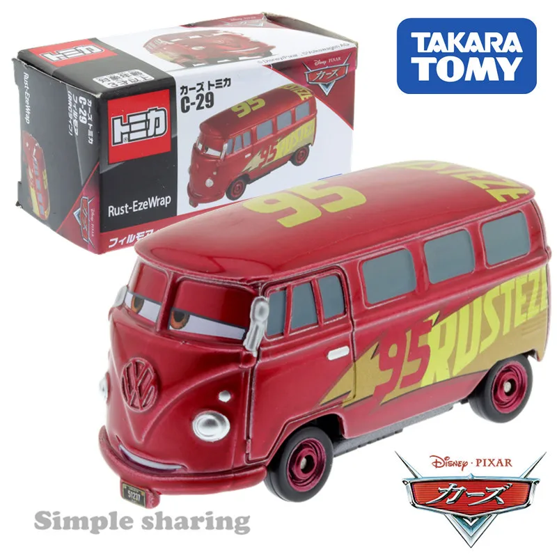 

Takara Tomy Disney Pixar Cars Tomica C-29 Fillmore RRC Type Mini Hot Pop Kids Toys Motor Vehicle Diecast Metal Model