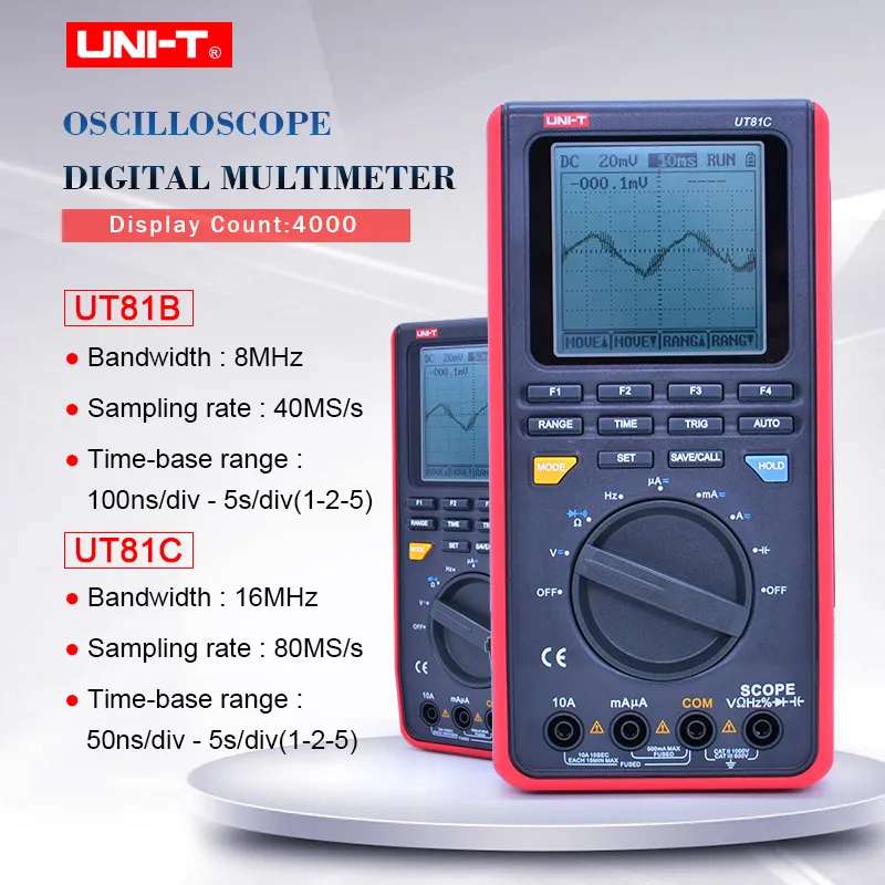 Цифровой мультиметр UNIT UT81B UT81C прибор для проверки тока напряжения переменного
