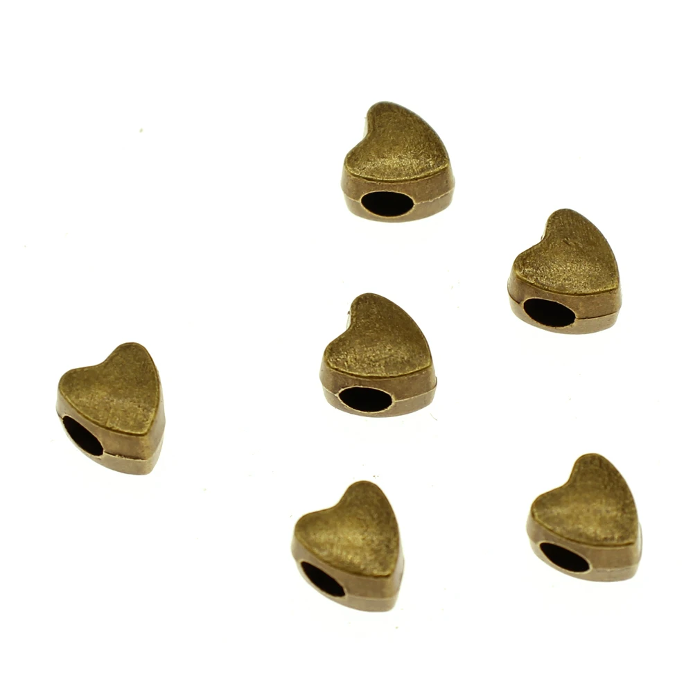 Бусины большого отверстия в форме сердца из 20 штук комплектующие для ювелирных