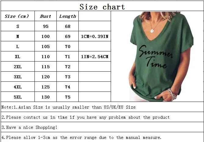 

Summer Casual V Neck Solid Color T-shirt Letter Printed Plus Size Women Short Sleeve Tops