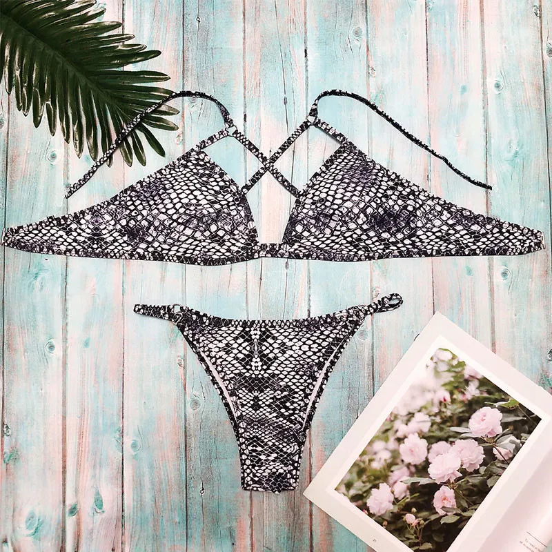 

Leopard print bikinis 2020 mujer bathers Sexy thong swimwear women Triangle swimsuit female Summer bathing suit bikini set Swim