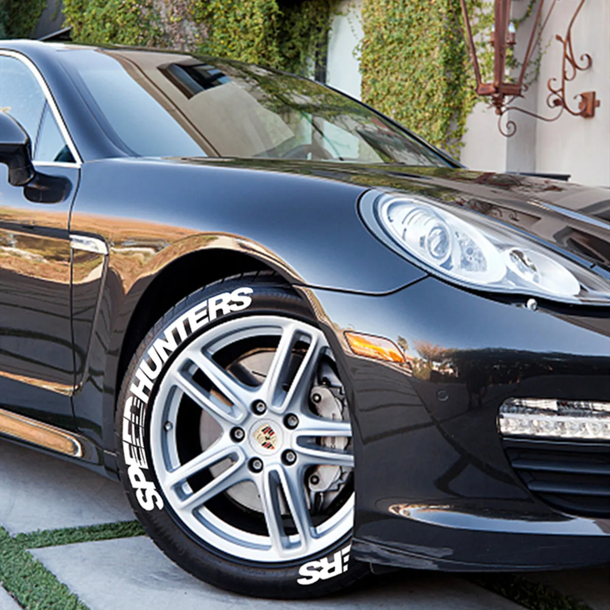 

Car Tire Letter Stickers SPEED HUNTERS Rubber 3D Waterproof Brand Letter Stickers Decorative for Racing Tires of The Same Type