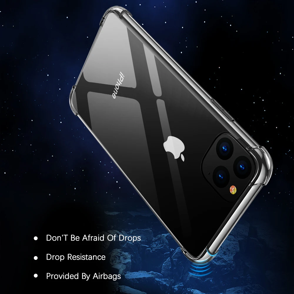 FLOVEME для iPhone 11 чехол Pro Max 11pro 2019 ударопрочный телефона силиконовый прозрачный из