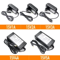 universal power supply adapter5 5mm2 5mm interfaceoutput volt 15vcurrent 1a 2a 3a 4a 5aus or eu plugpower adapter charger