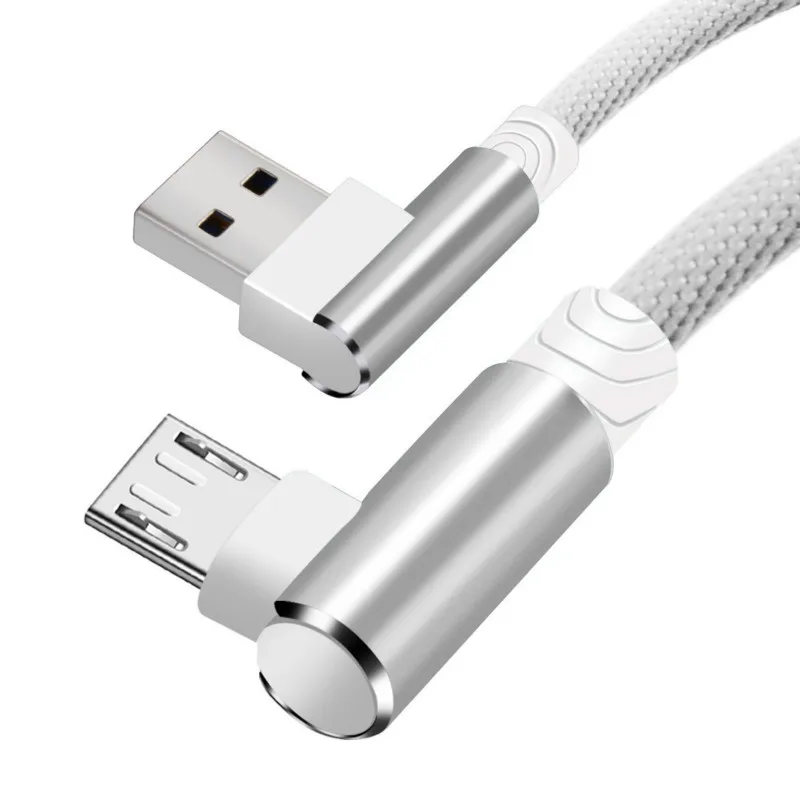 USB кабель 1 м, 2 м, 3 м, USB кабель для iPhone XS, 7, samsung, S9, Xiaomi, huawei, светодиодный, 90 градусов, быстрая зарядка, Microusb type-C, USB C кабели
