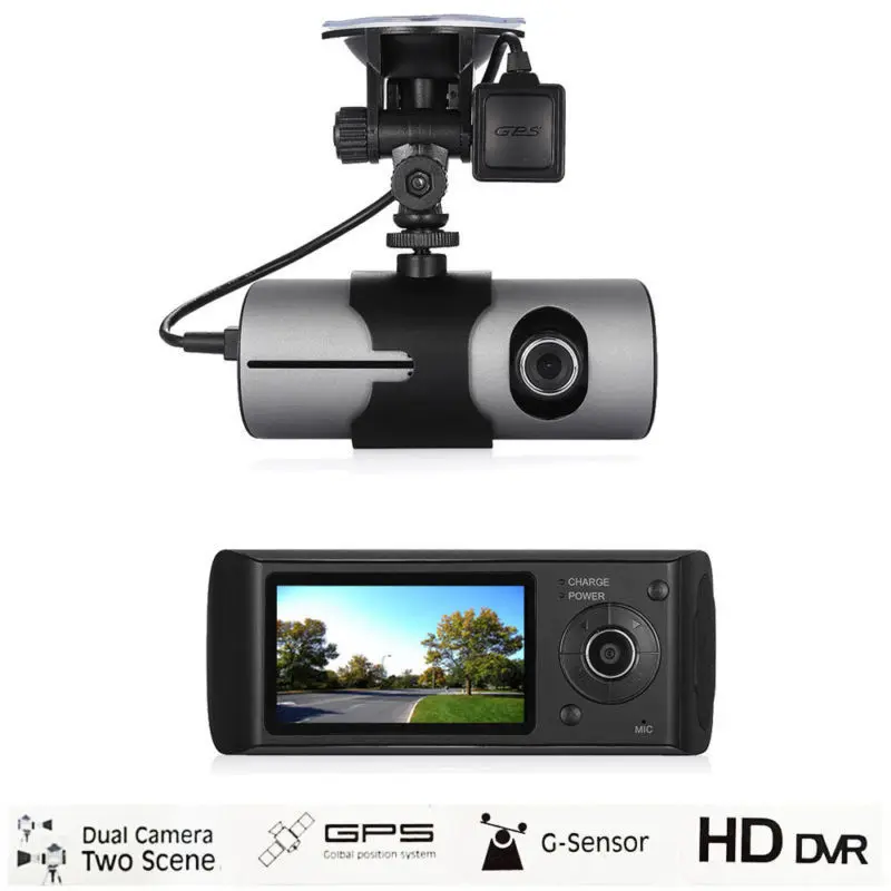 Автомобильный видеорегистратор AKASO HD с двумя объективами, gps камера, видеорегистратор заднего вида, Автомобильный регистратор, g-сенсор, Автомобильный видеорегистратор s X3000 R300