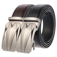 130 140 150 160 170 180 190 200cm large size belts metal automatic buckle mens belt genuine leather belts 3 50cm width brown