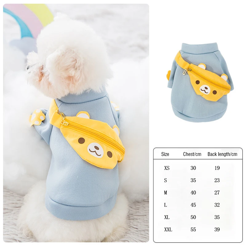 

Dog Clothing Autumn And Winter Clothing Teddy Cat's New Year's Festival Is Thicker Than Xiong Bomei's Warm Little Dog In Winter