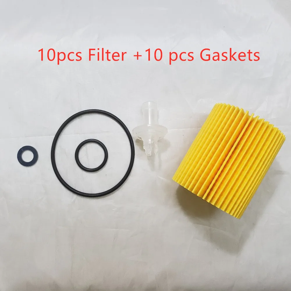 10 шт Новый масляный фильтр от изготовителя + прокладки для CAMRY HIGHLANDER RAV4 Охра AVALON