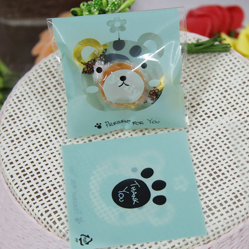 Пластиковые милые Мультяшные подарочные пакеты упаковка для печенья