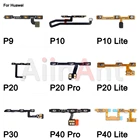 Оригинальная Кнопка включениявыключения питания, кнопка отключения звука, гибкий кабель, лента управления для Huawei P9, P10, P20, P30, P40 Lite, Pro, Plus, запчасти для телефонов