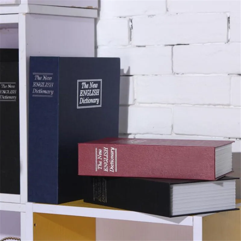 

Student Gift Dictionary Mini Safe Box Book Hidden Secret Key Lock Coin Bank Card Jewellery Private Diary Storage Password Locker