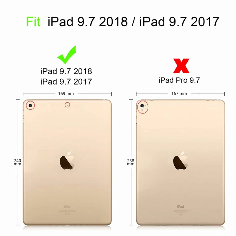 Матовый чехол из искусственной кожи в стиле ретро с оленем для Apple iPad 2018/2017 Air 1 2 3