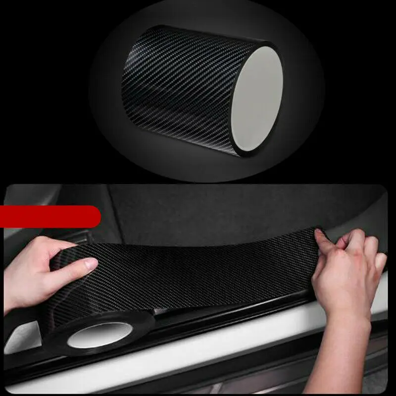 

10CM*3Meter Car Sticker Accessories Strip Body Car bumper Carbon Fiber Vinyl