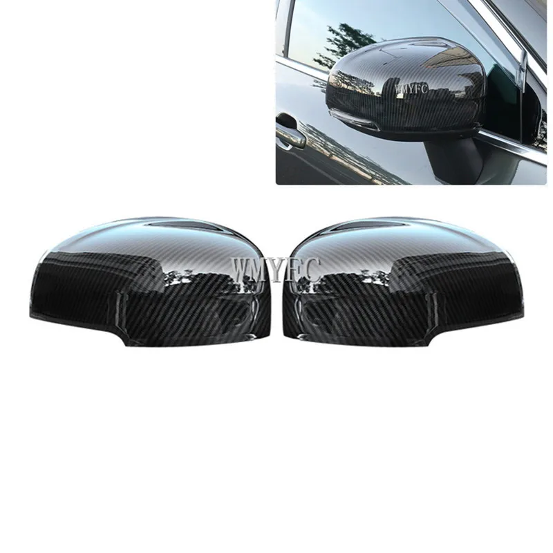 

ABS Car Auto Carbon Fiber Side Rearview Mirror Cap Cover Shell Trim For Volvo XC60 2018 2019 2020 Accessories