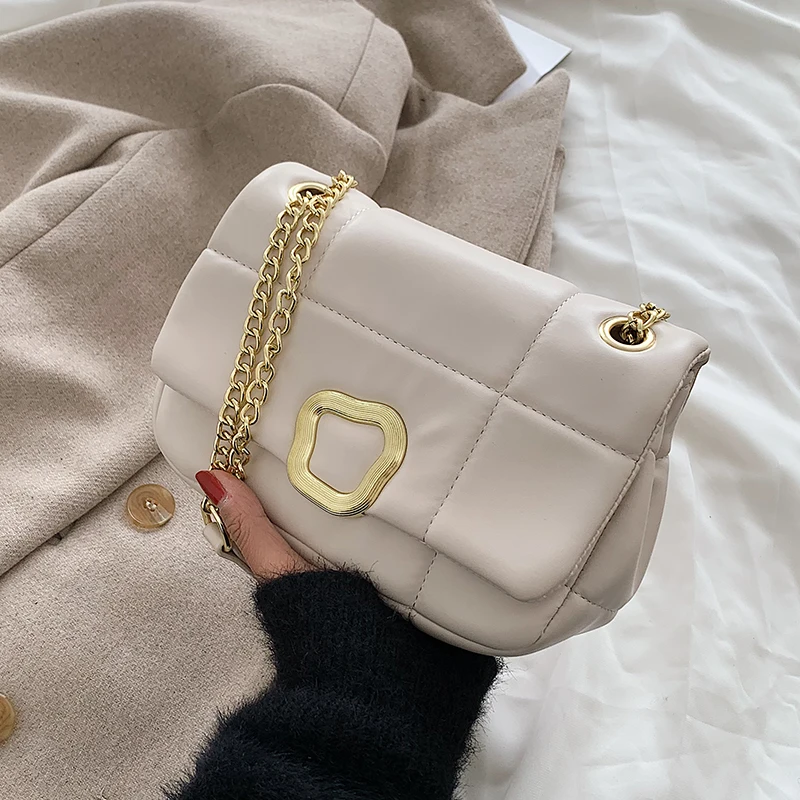 

Осенне-зимние сумки, новинка 2021, женская сумка, модные сумки-мессенджеры на цепочке, сумки на плечо премиум-класса, квадратные сумки, сумки д...