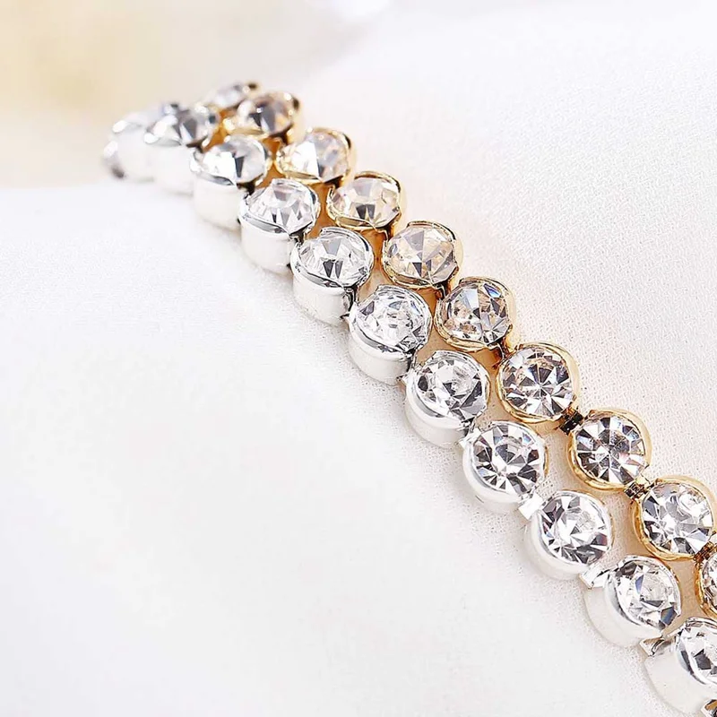 Браслет-цепочка мужской с фианитами 17 см | Украшения и аксессуары