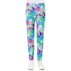 Детские трусы для йоги русалки спортивные брюки Tie-dye детские леггинсы повседневные брюки для девочек