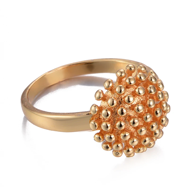 Свадебное кольцо для женщин и девочек маленькое Золотое в арабском стиле с