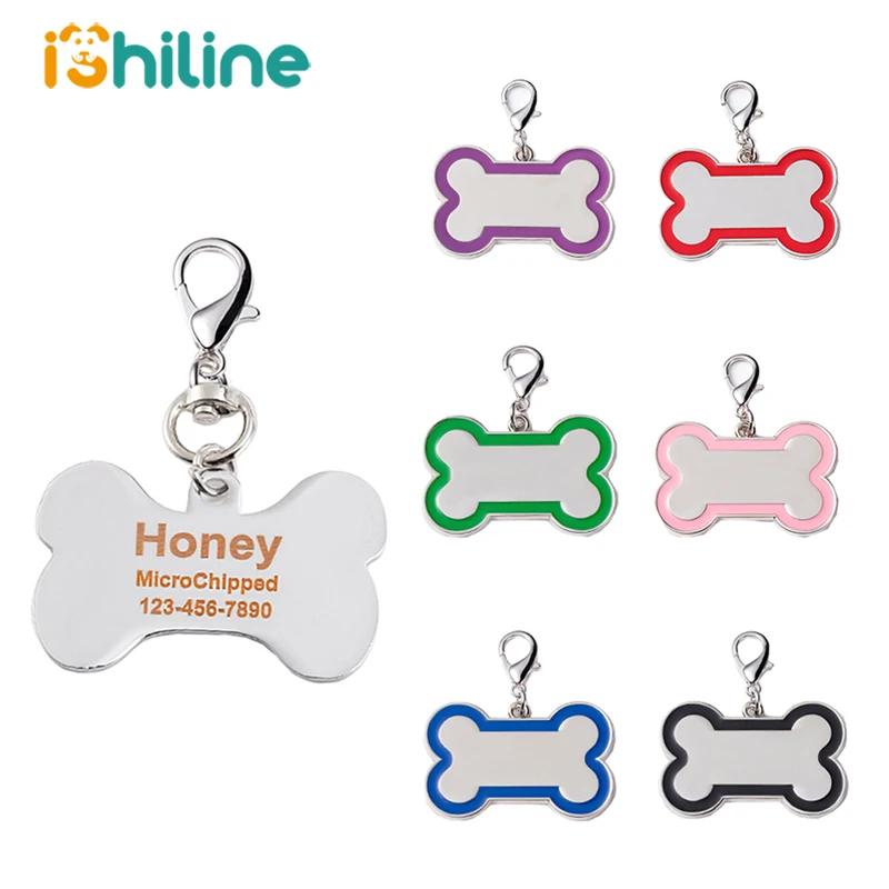 Персонализированные Бирки для собак Бесплатная Выгравированная