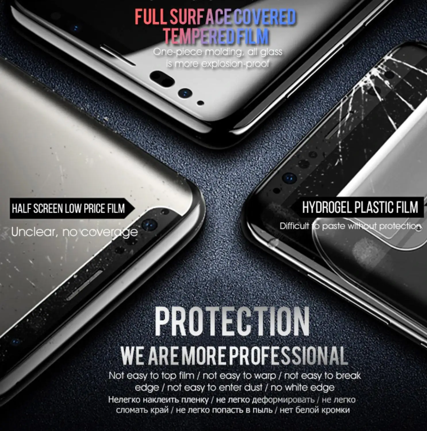 Full Curved Tempered Glass For Xiaomi Redmi Note 9 Pro Max 9S 8T 8 7 6 5 3 10X 4X K30 PRO K20 GO 7A 8A Mi 9Tpro Screen Protector | Мобильные