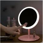 3 цвета режимы 1X увеличительное зеркало светодиодный макияж зеркало светильник USB Перезаряжаемые косметическое зеркало с подсветкой LED лампа настольное зеркало светильник s с сенсорным выключателем