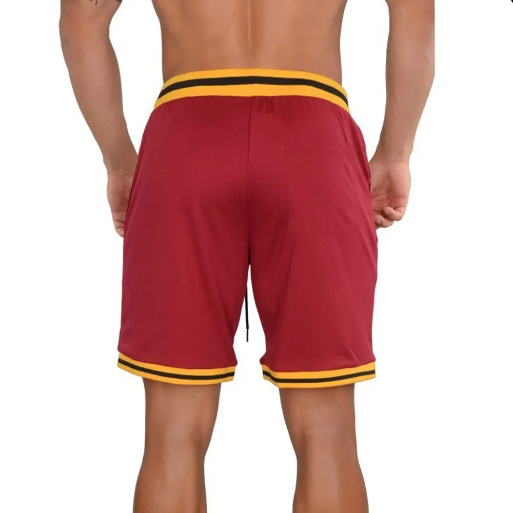 

Preto correndo shorts do esporte dos homens ginsio de fitness musculao secagem rpida calas curtas masculino vero casual so