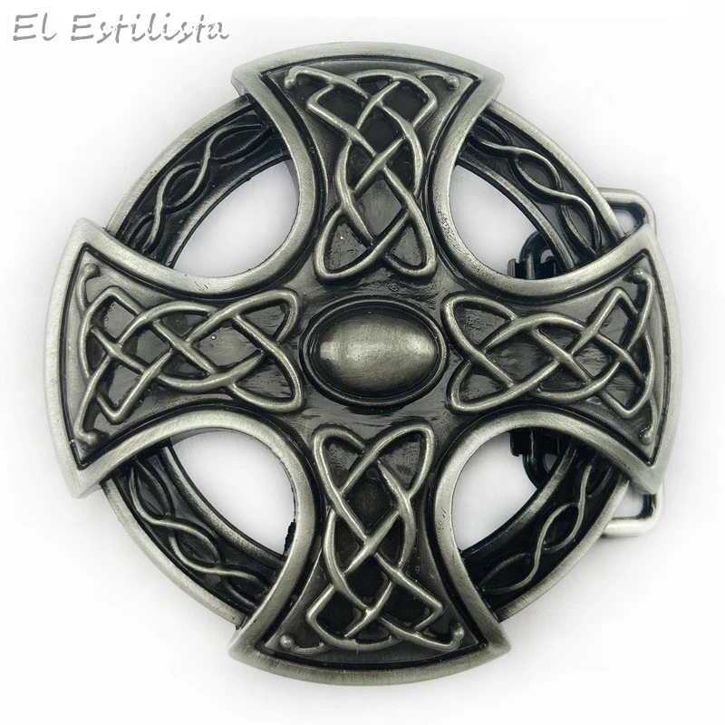 Винтажная металлическая пряжка в западном стиле для мужчин и женщин круглый