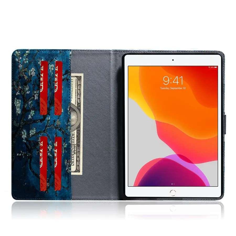 

Fashion Lion Printing PU Leather Case For Apple iPad 7th 10.2 2019 Smart Cover For iPad Pro 10.5 Air 3 2019 Tablet Case+Film+Pen