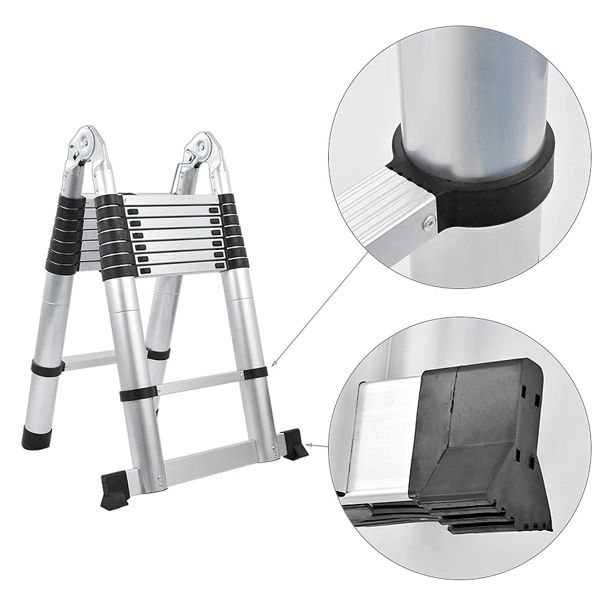 1 шт. 2 5 м + алюминиевая телескопическая лестница с соединением|Лестницы| |