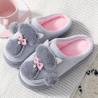cotton shoes women 2021 cute slippers ladies platform indoor shoes for women winter home slippers female warm footwear dropship