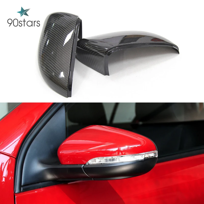 

For Volkswagen VW Golf 6 GTI R20 MK6 2008 - 2012 Without Lane Assit Real Carbon Fiber Wing Mirror Cover Caps Replacement type
