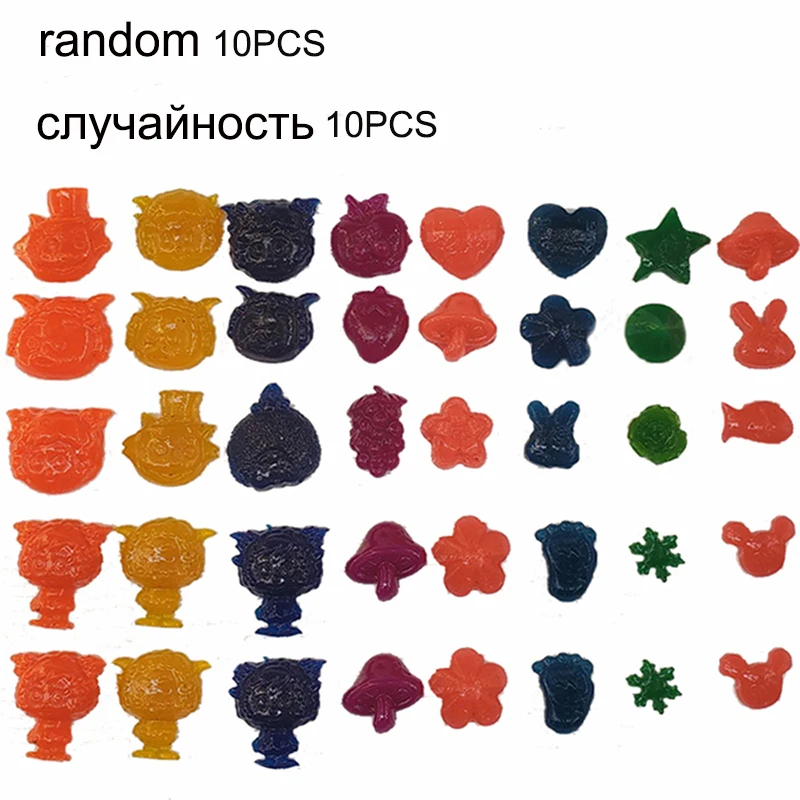 10 шт./пакет случайный кристаллическая почва шарики из гидрогеля orbiz рост гель