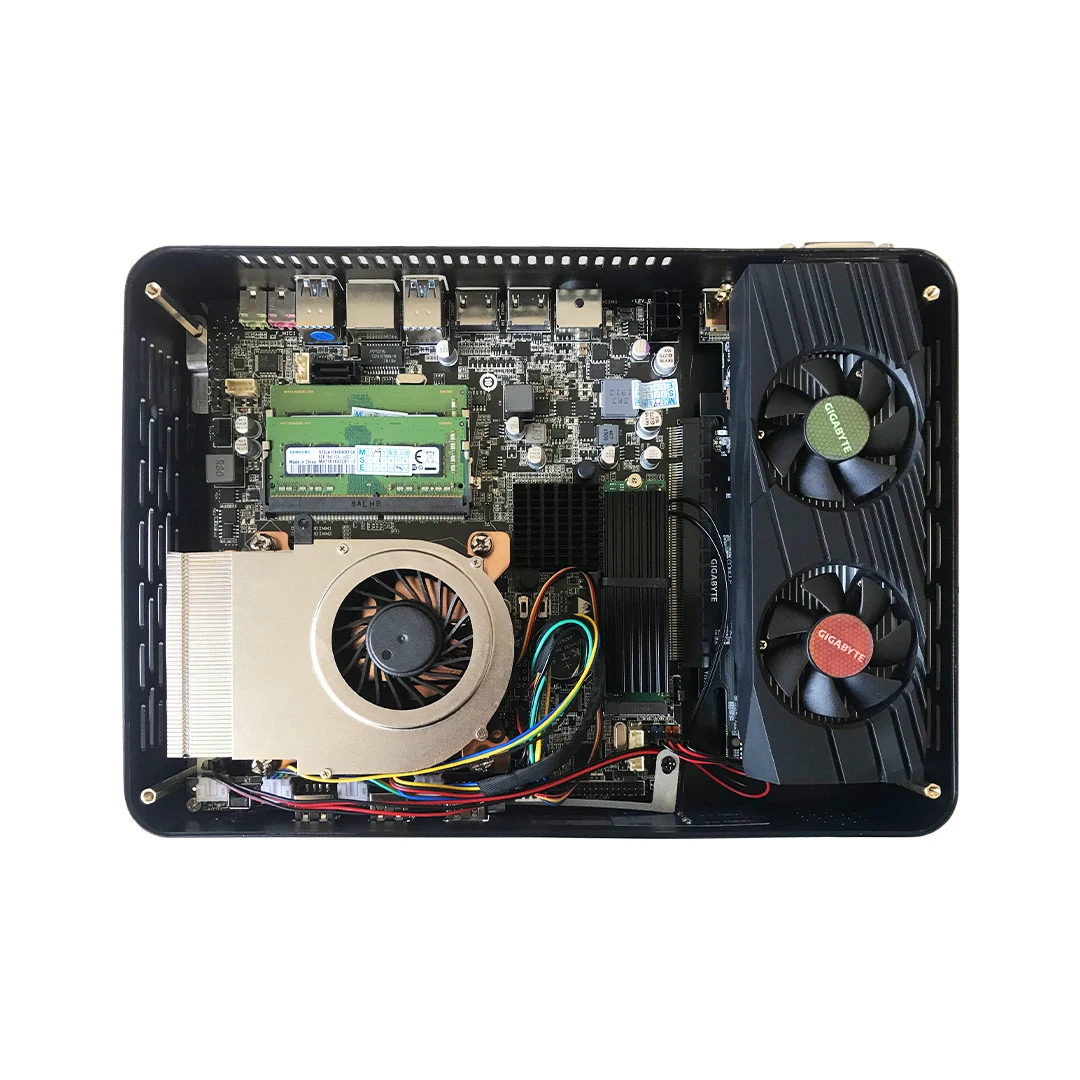 Игровой мини-ПК Topton i9 i7 Nvidia GTX 1650 1050Ti Intel 9900 Windows 10 Pro настольный компьютер 2 * DDR4 NVMe