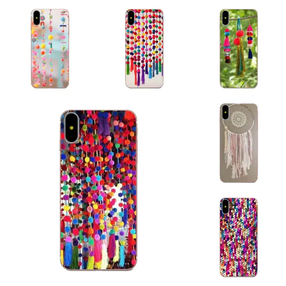 Шерстяной кулон чехол для телефона из мягкого силикона ТПУ с рисунком печать на