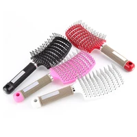 hair scalp massage comb girls hairbrush bristle nylon women wet curly detangle hair brush for salon hairdressing styling tools