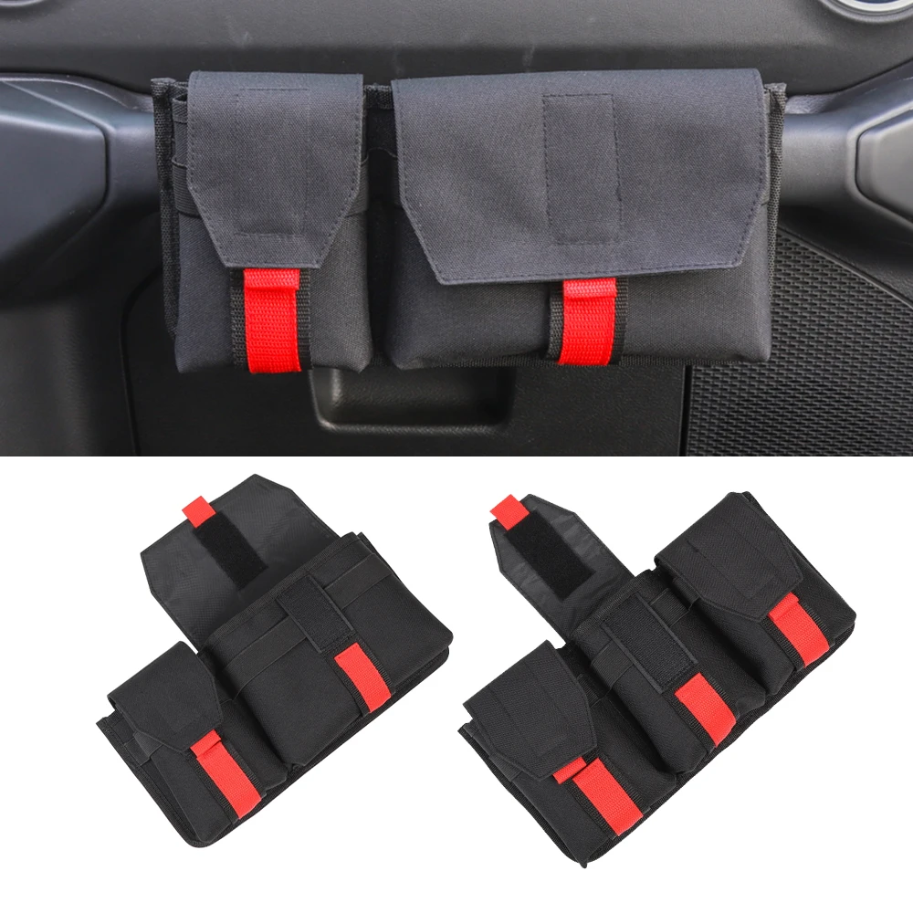 Co Pilot органайзер для Jeep Wrangler JL JLU JK JKU JT 2007 2020 спортивные резиновые боковые сумки