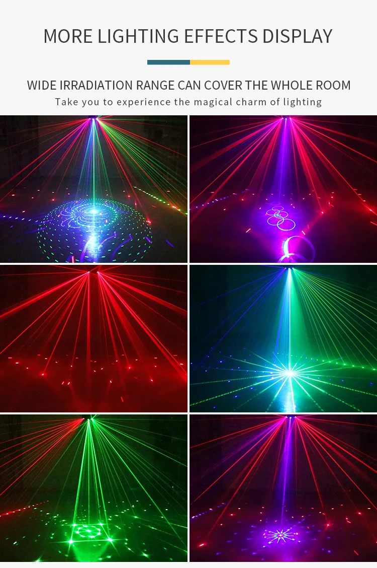 YSH 9 глаза этапа лазерный светильник DMX512 контроллер эффект проектор RGB