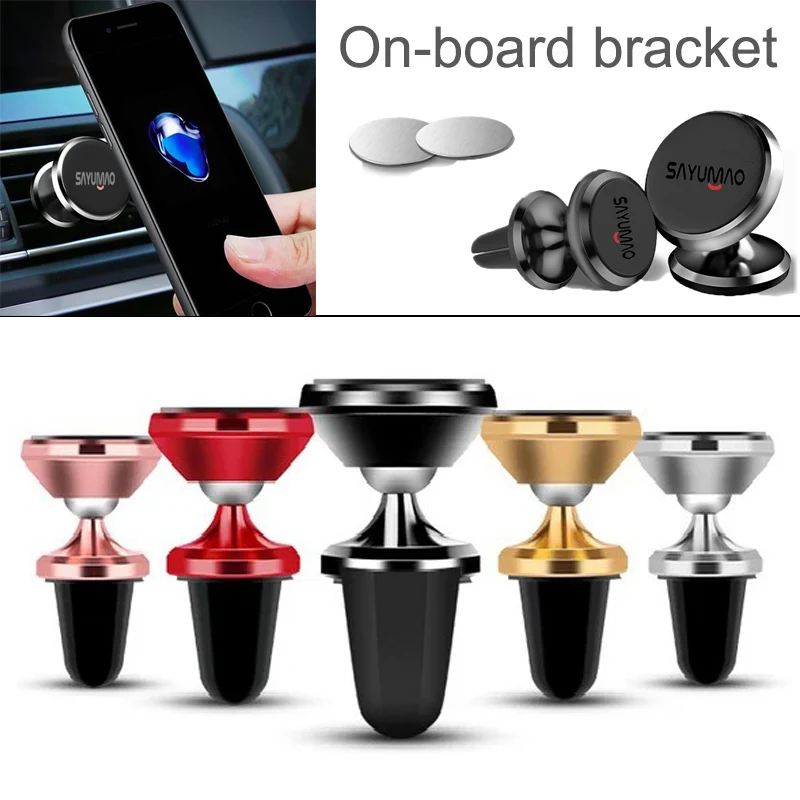 

Mini Stable Rubber + Metal Rotate 360° Car Magnetic cell Phone Holder Air Vent Mount Universal fit for Mobile Cell Phone