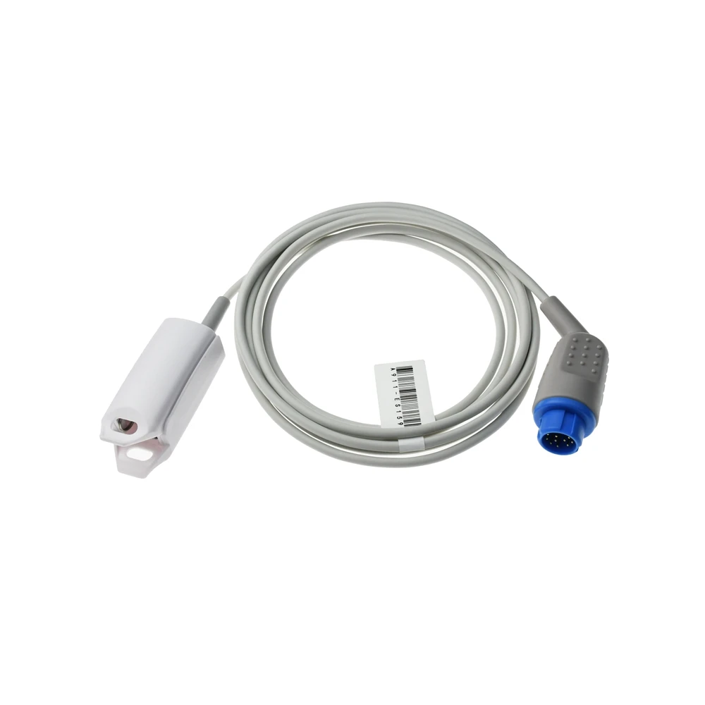 

Reusable SPO2 Sensor Long Cable Adult Child Neonate Finger Clip,PHILI 12PIN