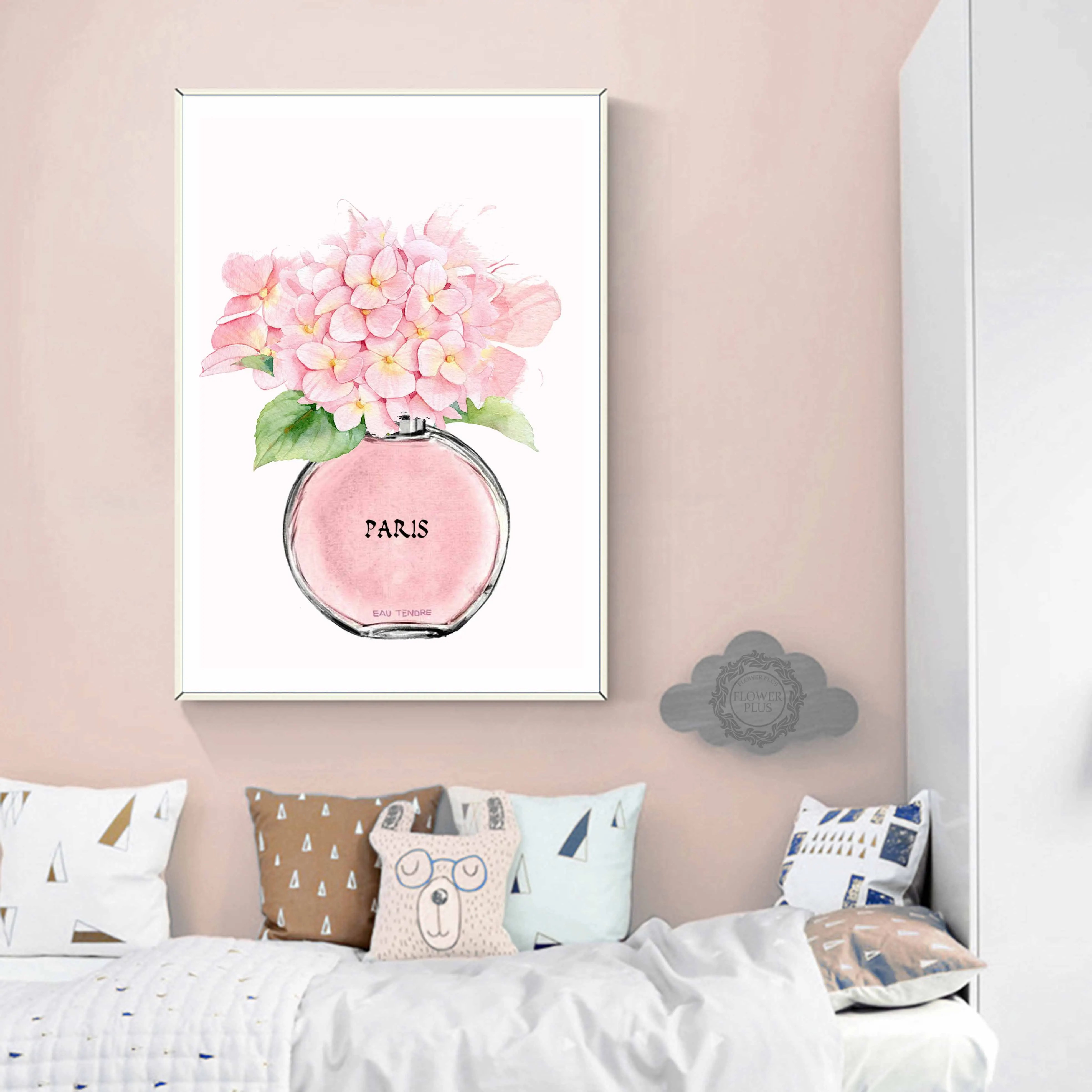 Настенная Картина на холсте с изображением красивой девушки и платья