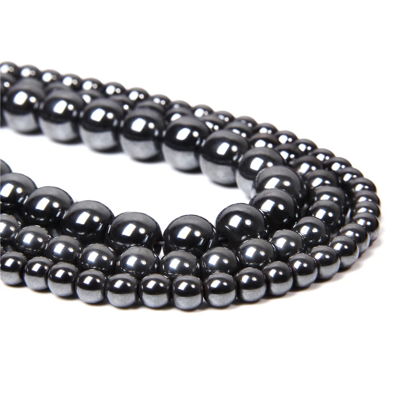 

Natural Jewelry Making Round Loose Bead Hematite Beads Pick Size 4 6 8 10mm