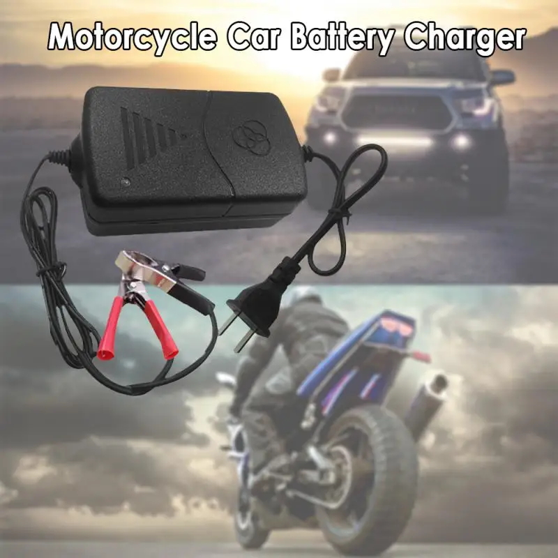 12V Smart Compact Battery Charger for Car, Truck, and Motorcycle - US Plug/EU Plug image 5