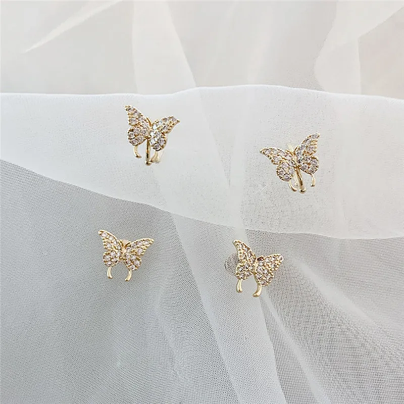 Kpop мини минималистский Бабочка Фея Блестящий изысканный эстетический зажим для