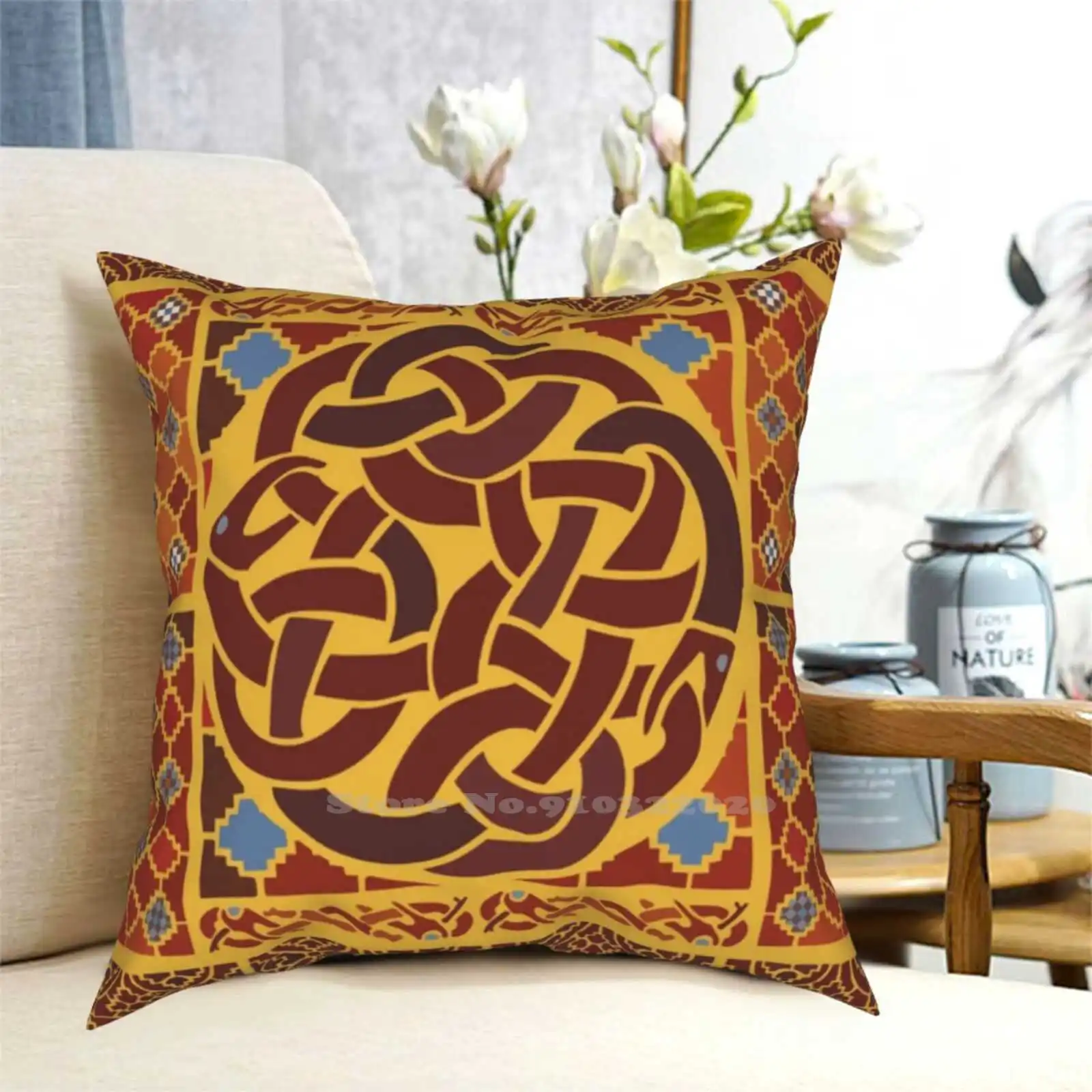 Модная наволочка для диванной подушки с изображением старого английского