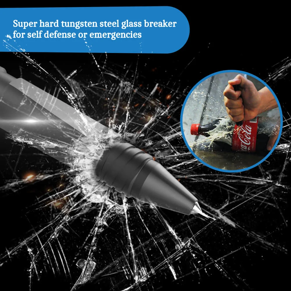 저렴한 WUBEN-TP10 전술 펜 라이트, 손전등, USB 충전식, LED 손전등, 유리 브레이커, 자기 방어용 볼펜 쓰기