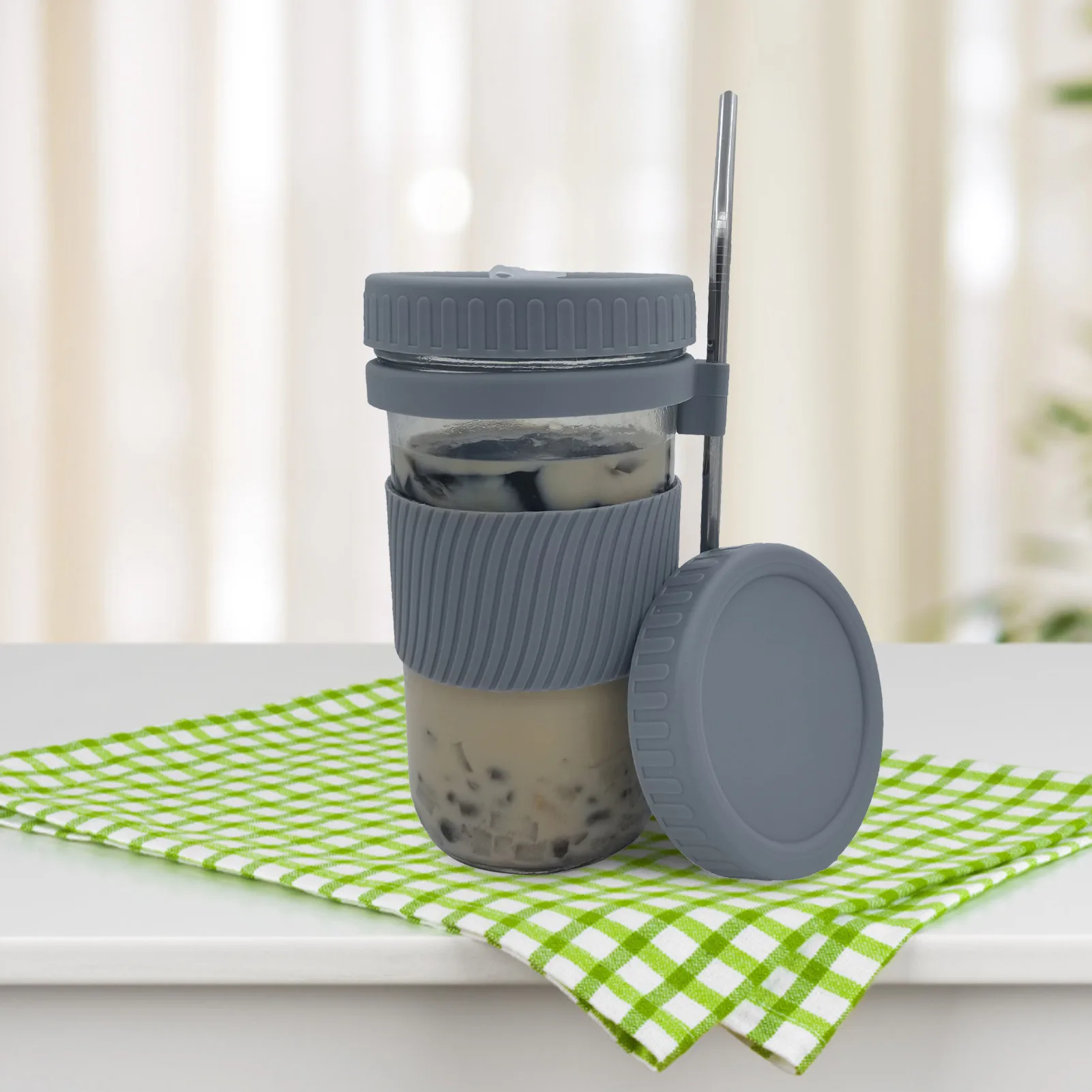 Набор бутылок Mason Jar 7 в 1 универсальная кружка для воды дома и улицы напитков с