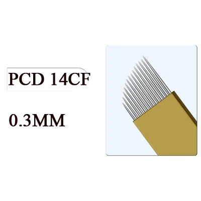 20 шт./лот игла для нанесения татуировок резец сверхтвердый PCD 12/14/19U Форма Stainlsee